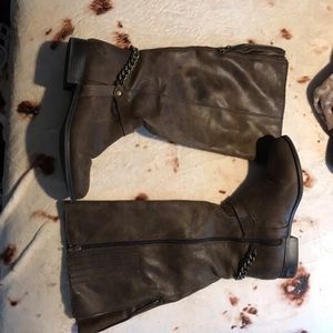 Lane Bryant 11W brown knee high boot